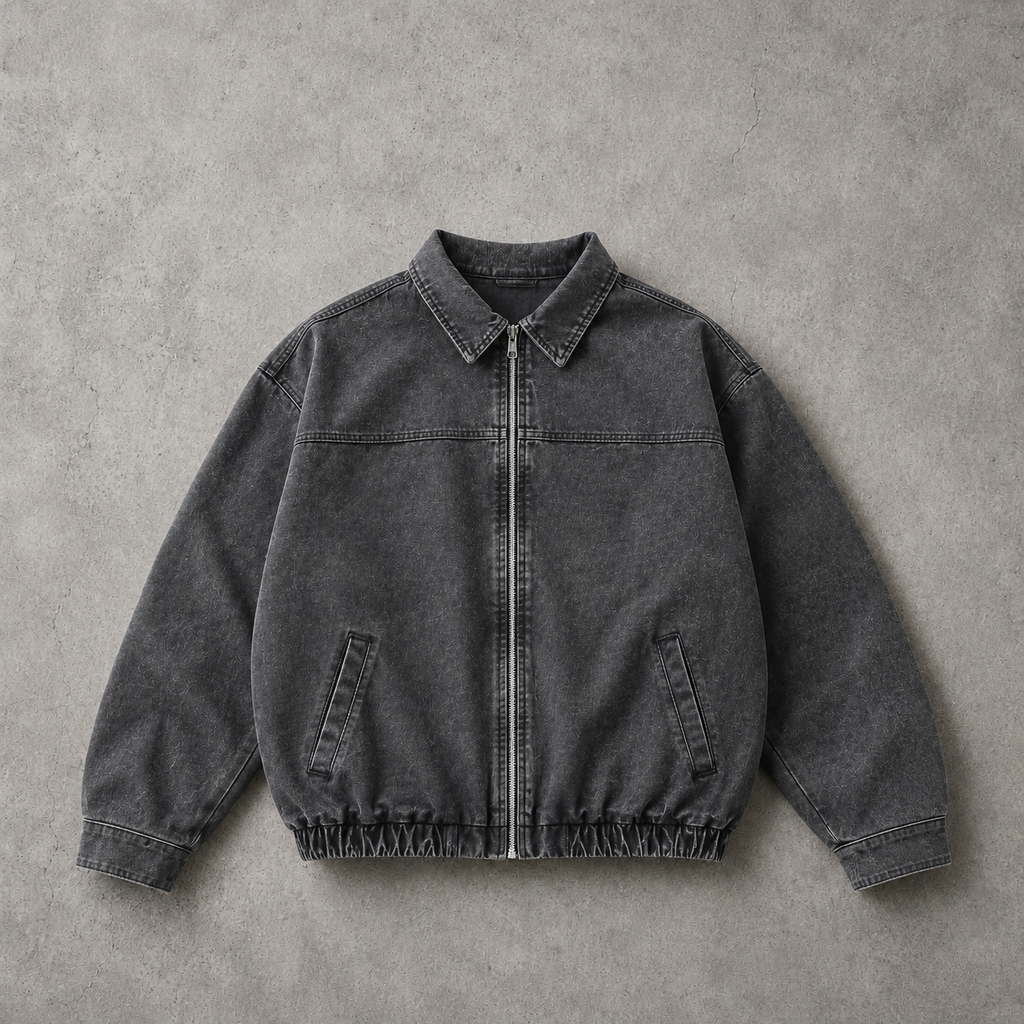 CAMPERA DENIM NEGRA