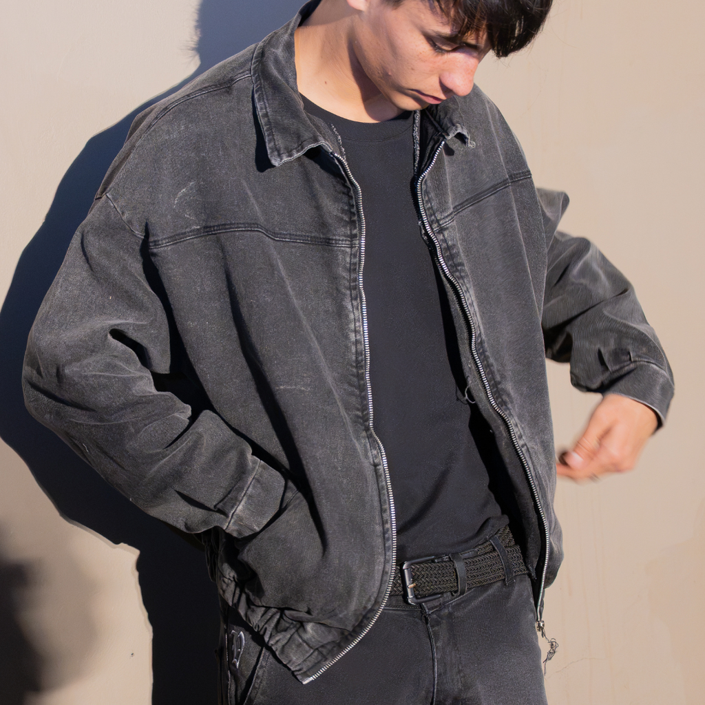 CAMPERA DENIM NEGRA