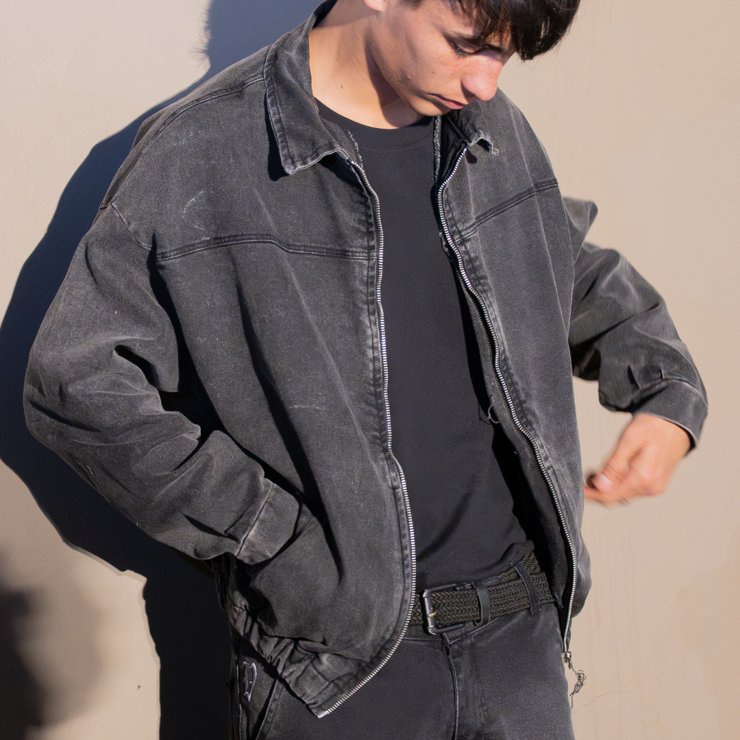 CAMPERA DENIM NEGRA